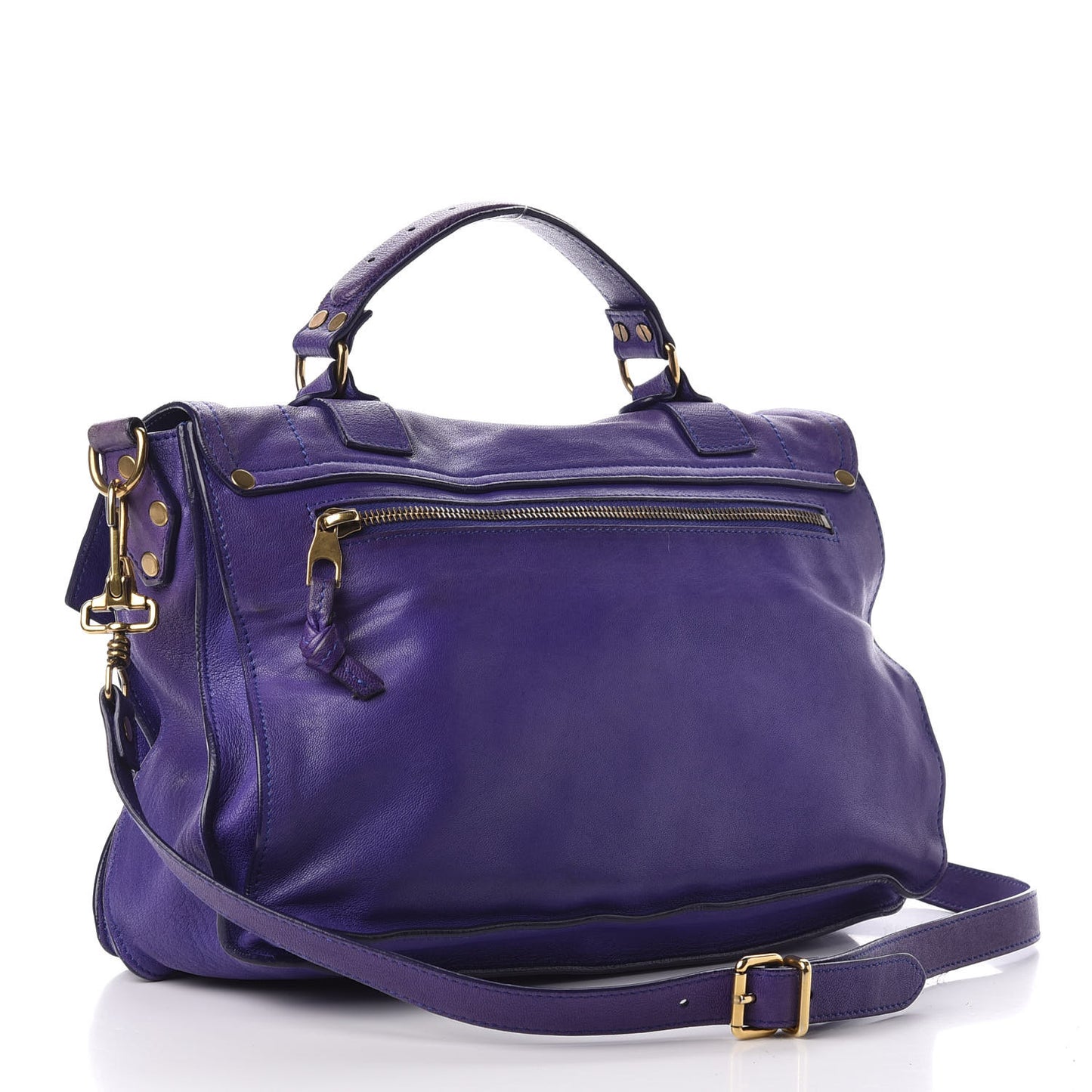 Lambskin Medium PS1 Satchel Purple Rain