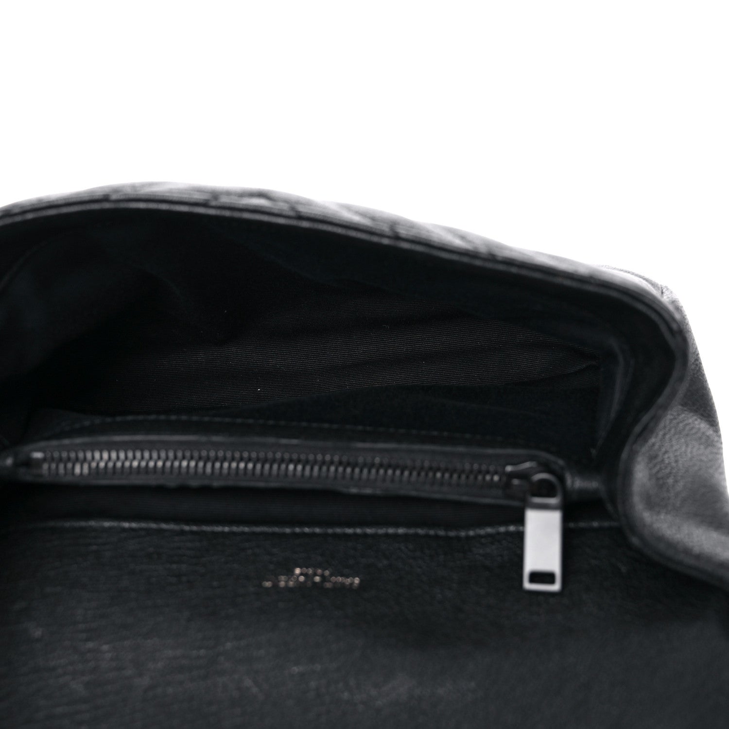 Saint Laurent Sheepskin Matelasse Chevron Monogram Monochrome Medium College Bag Black 5 of 12