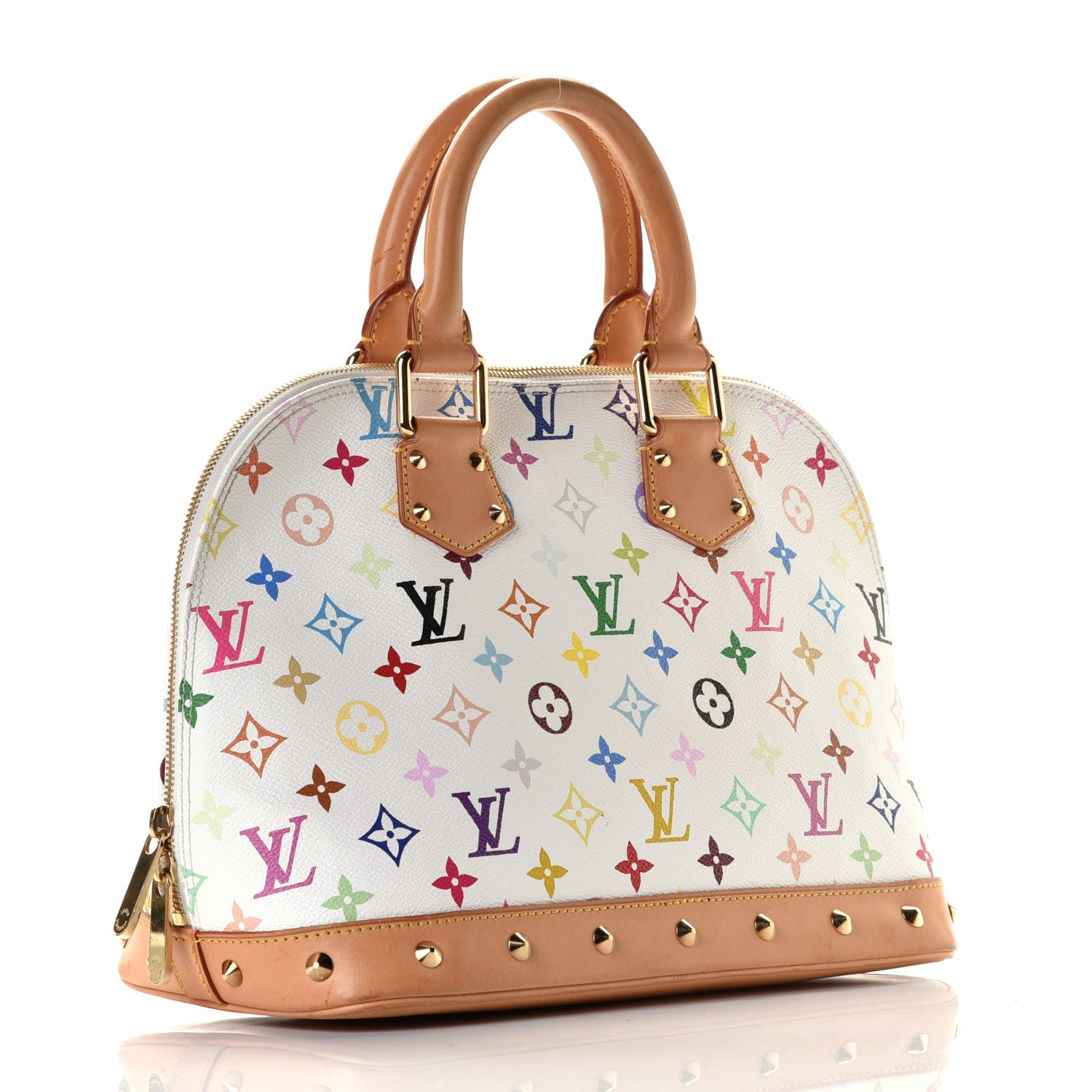 Louis Vuitton Monogram Multicolor Alma White 2 of 7