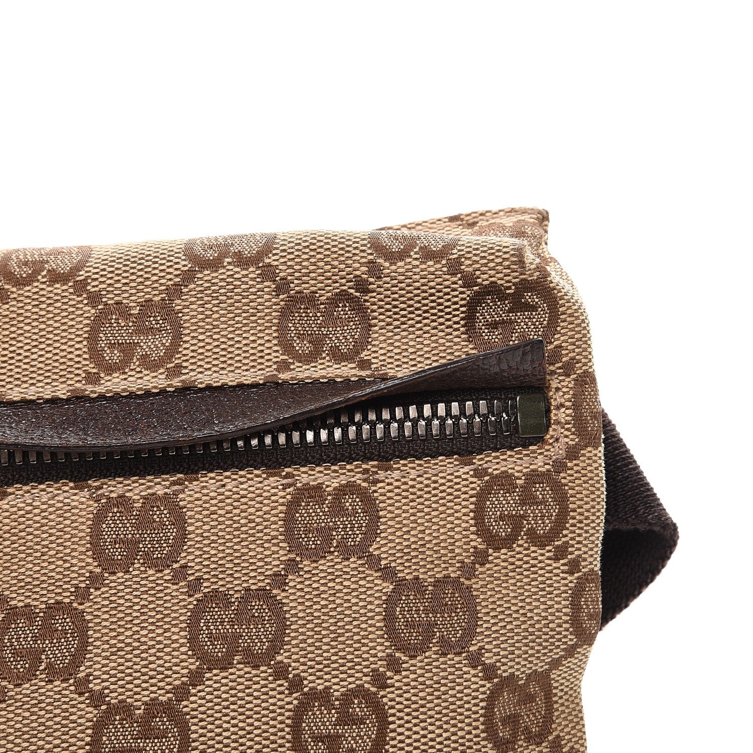 Gucci GG Monogram Double Pocket Belt Bag Dark Brown 8 of 8