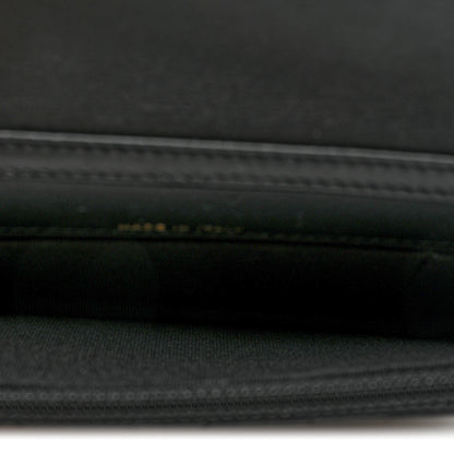 Chanel Calfskin Quilted Maxi Pearls Clutch With Chain Black 5 of 10