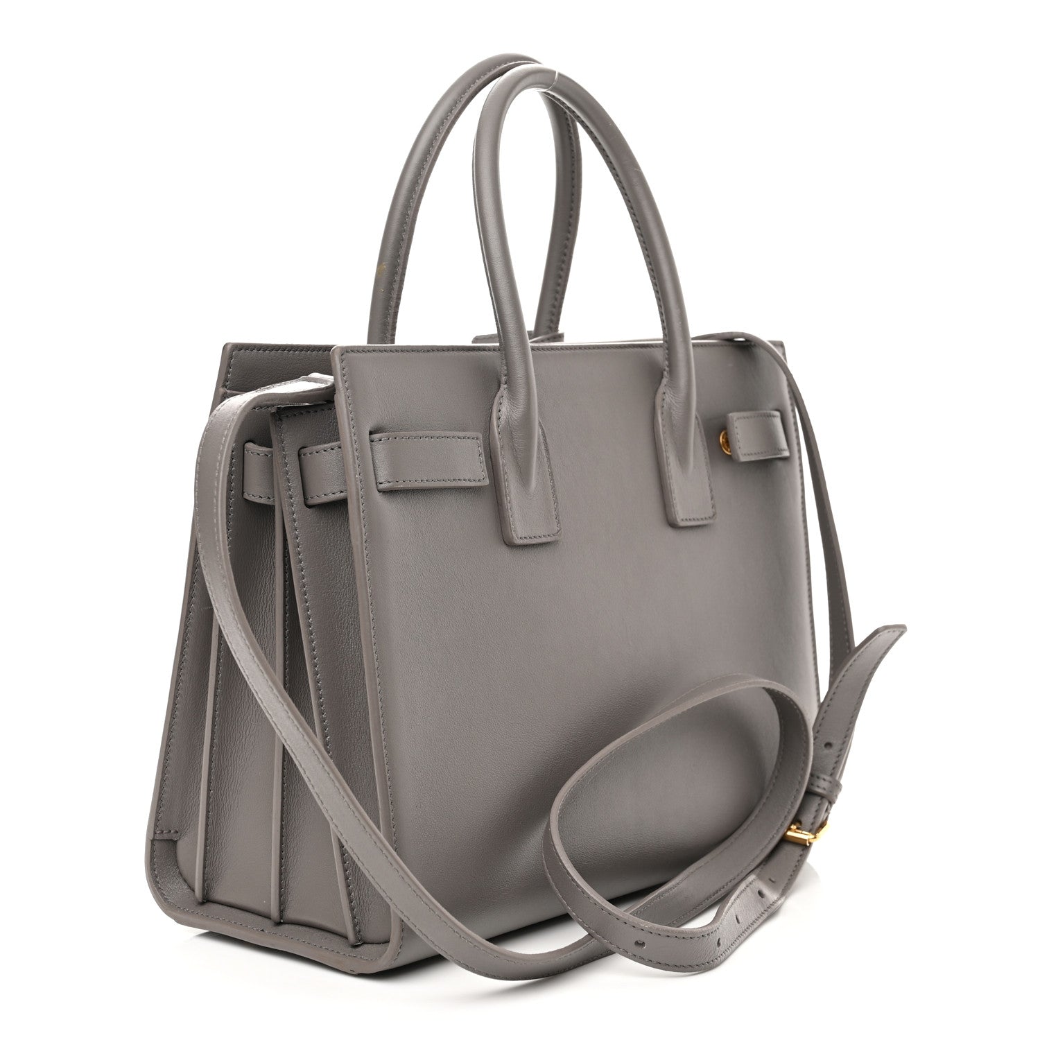 Saint Laurent Calfskin Baby Sac De Jour Graphite Fog 3 of 17