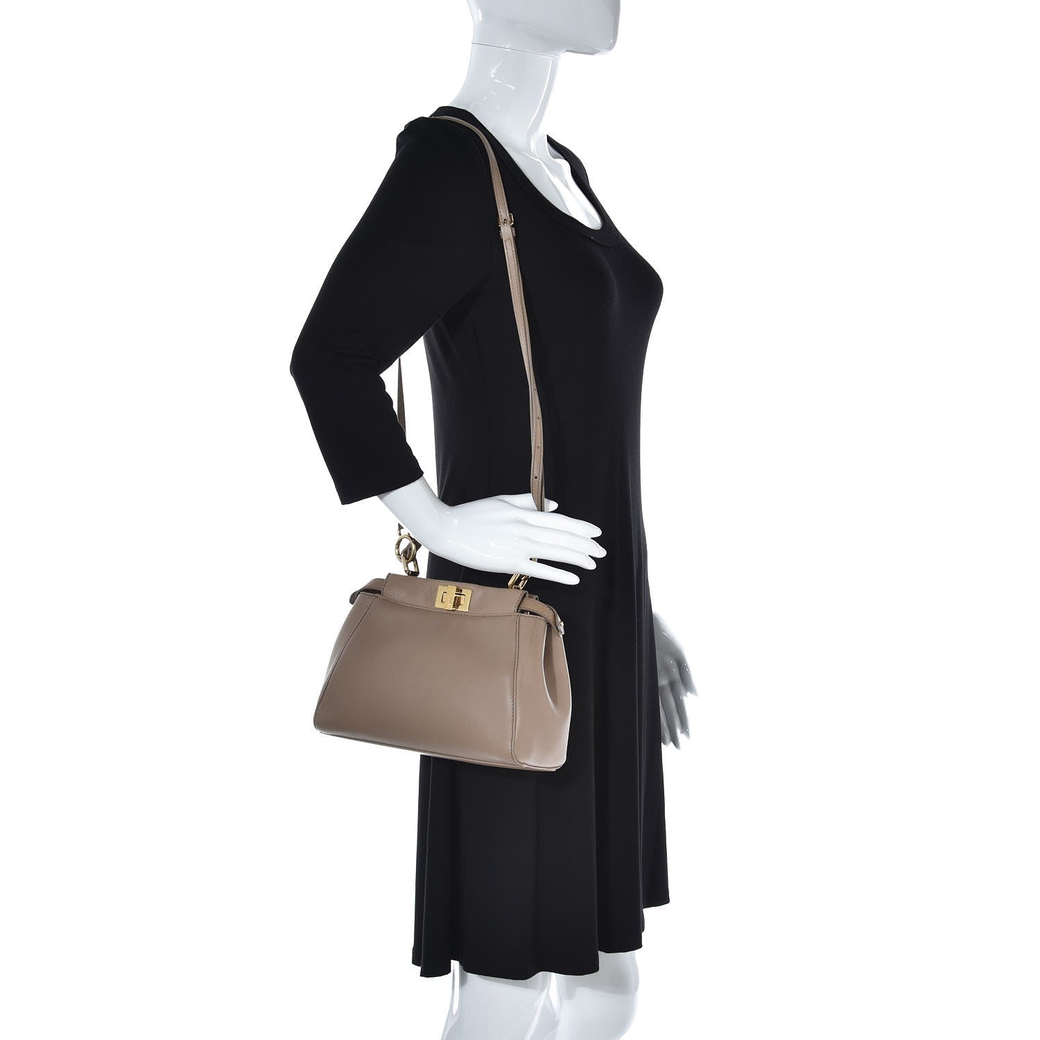 Fendi Nappa Mini Peekaboo Iconic Satchel Ratmusquet 2 of 8