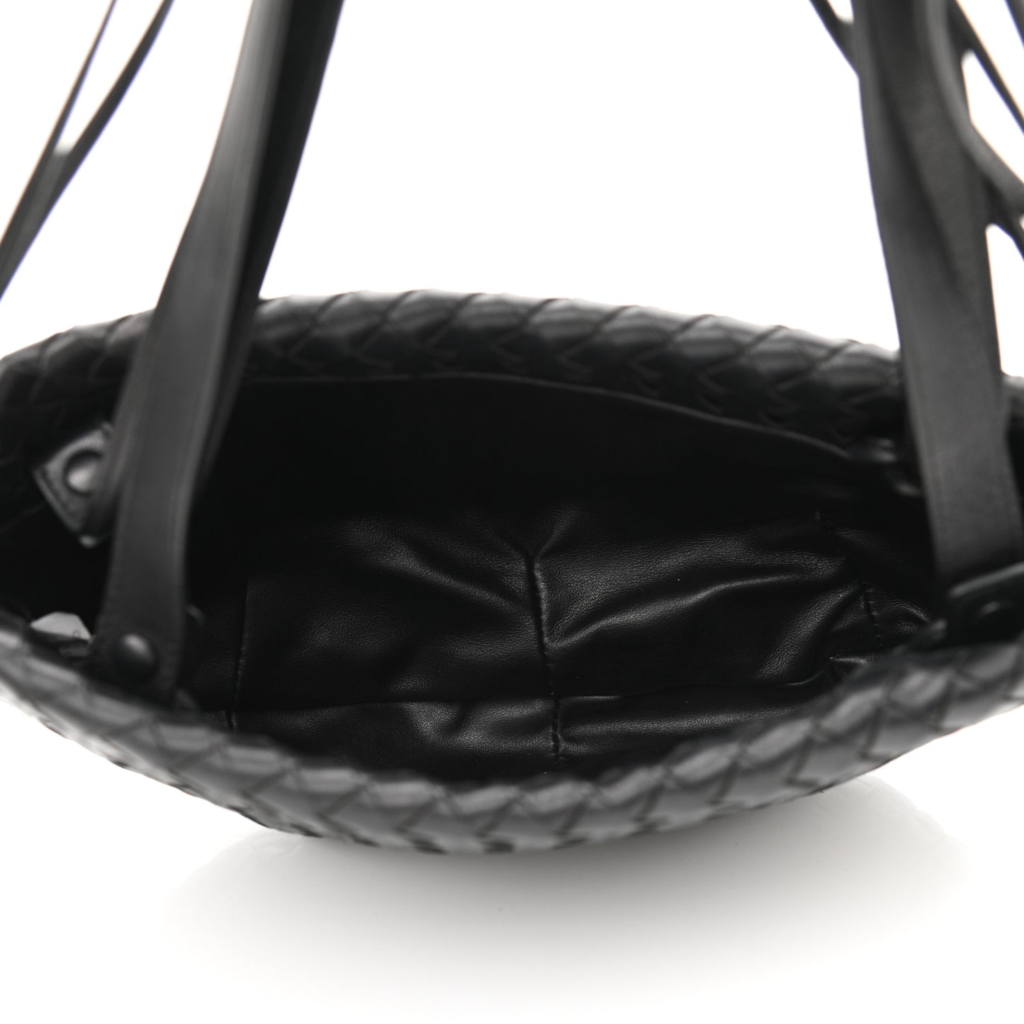 Nappa Intrecciato Small Bulb Black