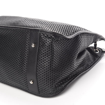 Chanel Calfskin Perforated Up In The Air Tote Black 9 of 14