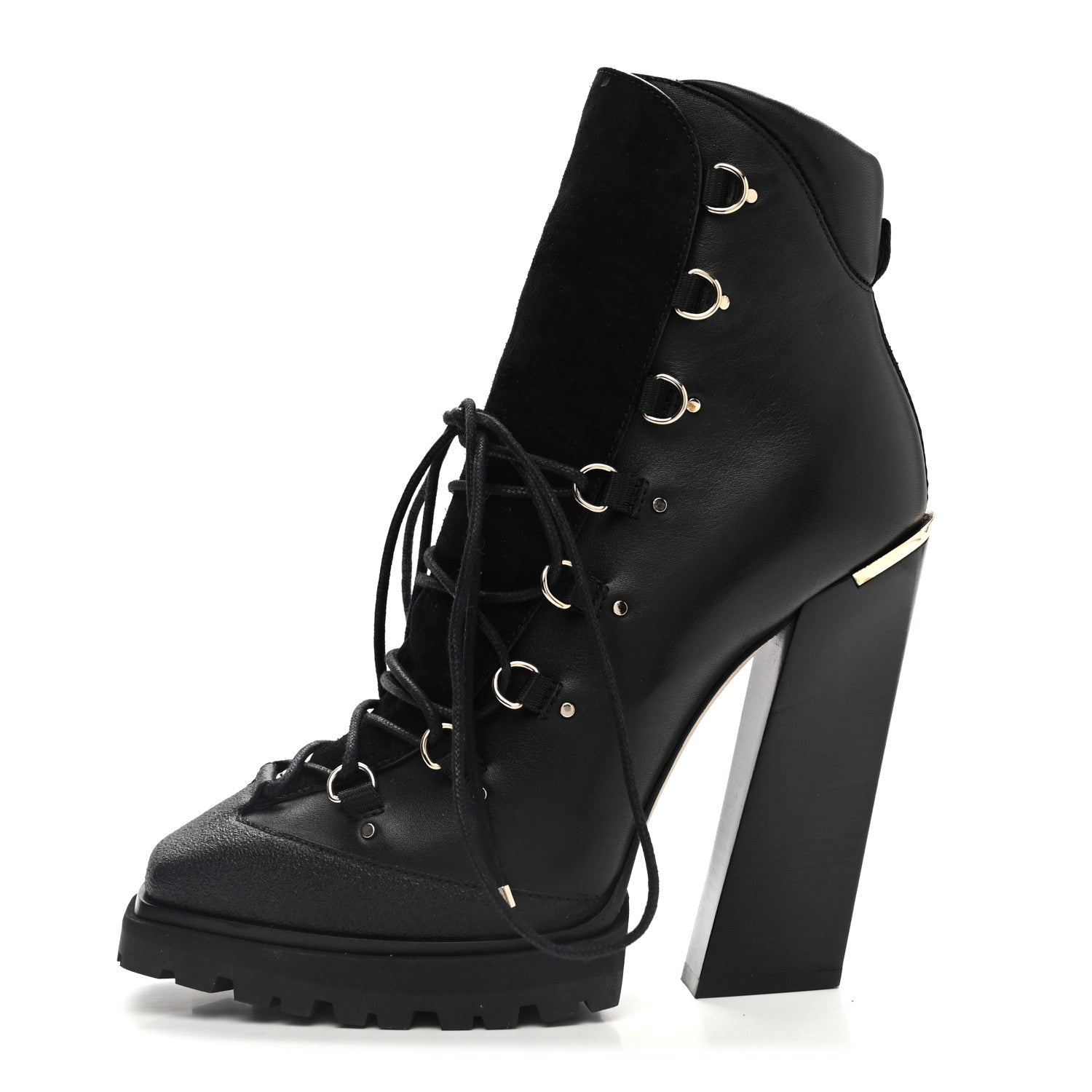 Jimmy Choo Calfskin Suede Madyn 130 Ankle Booties 39.5 Black 1 of 9