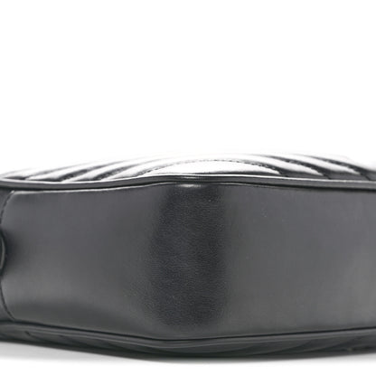 Saint Laurent Calfskin Matelasse Monogram Monochrome Lou Camera Bag Black 9 of 12