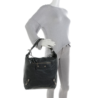 Balenciaga Agneau Giant 12 Silver Hardware Day Hobo Gris Tarmac 2 of 7