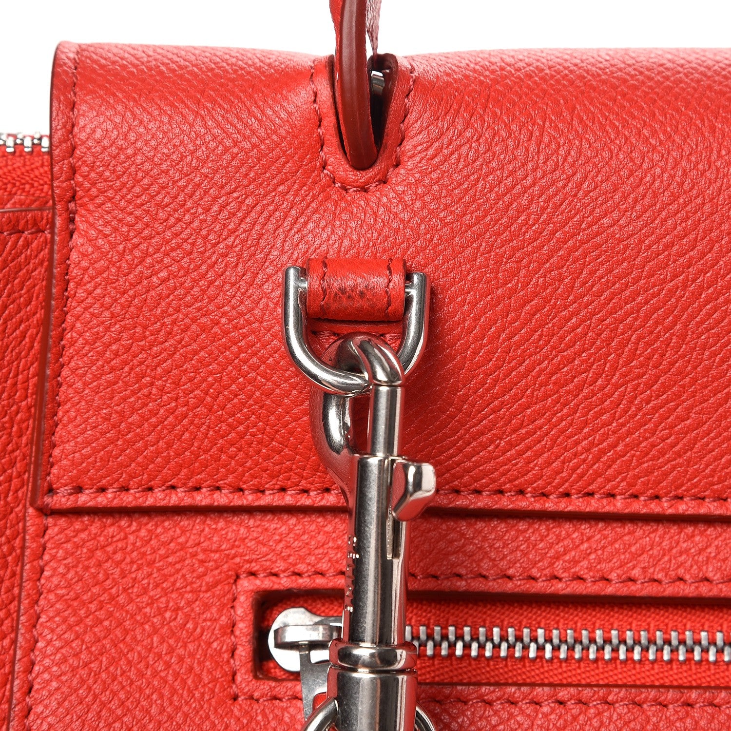 Celine Baby Grained Calfskin Micro Belt Bag Bright Red 11 of 11