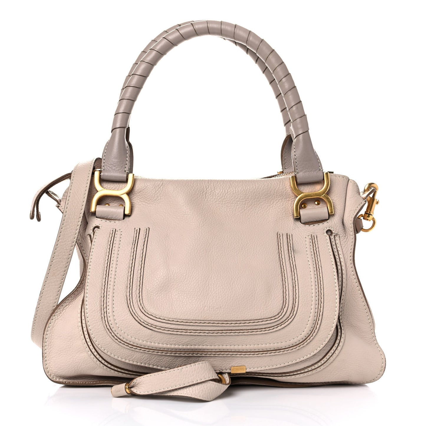 Calfskin Medium Marcie Satchel Blush Nude
