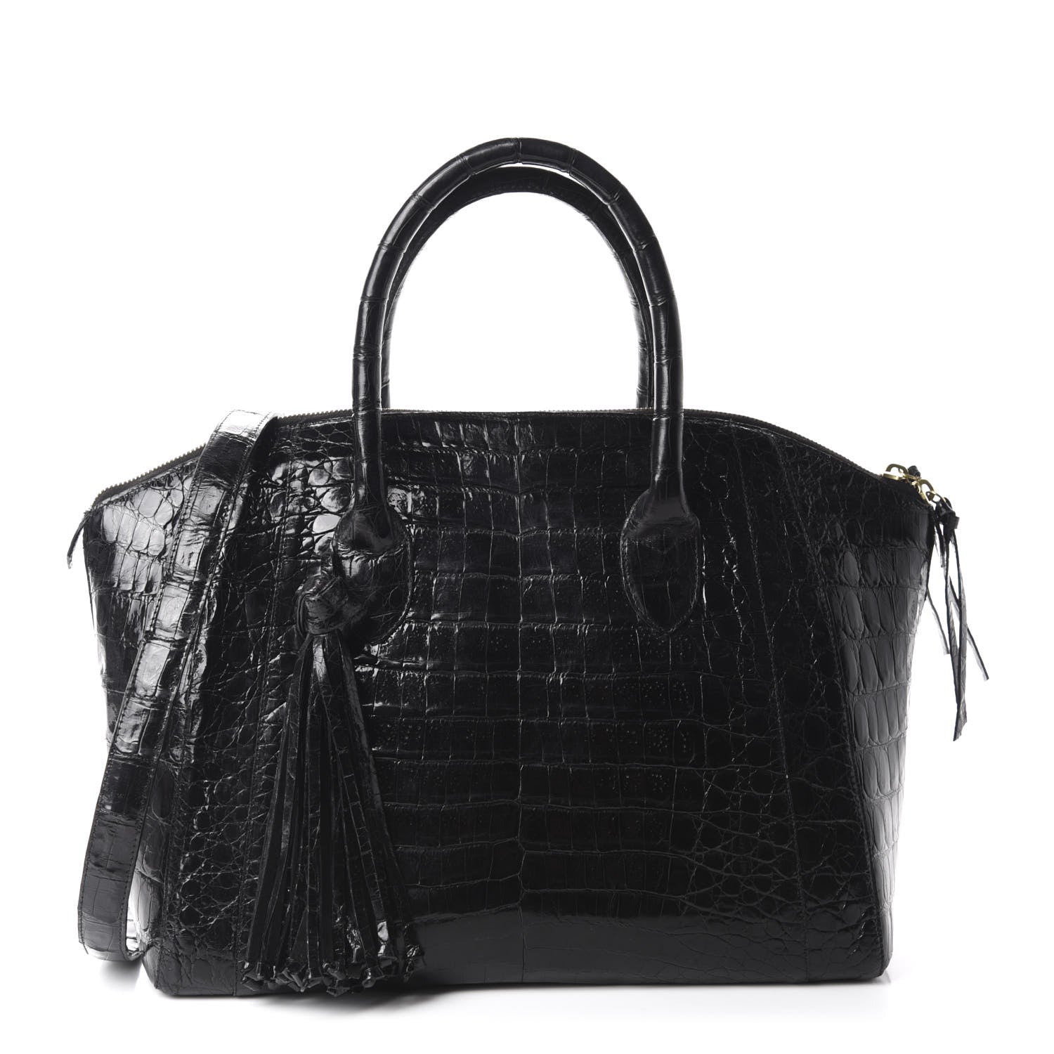 Nancy Gonzalez Crocodile Dome Satchel Black 1 of 13