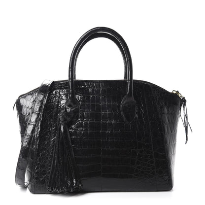 Nancy Gonzalez Crocodile Dome Satchel Black 1 of 13