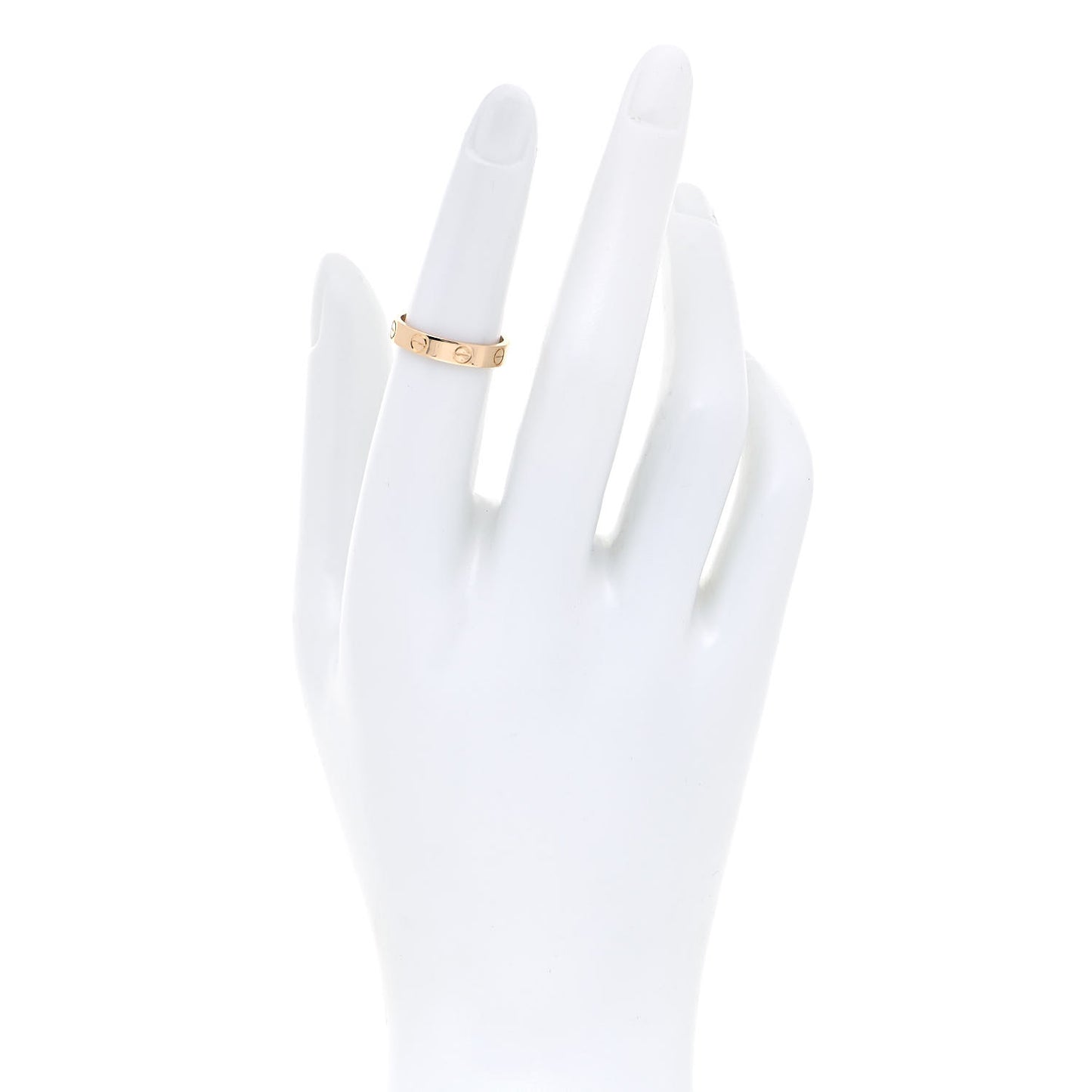 18K Yellow Gold 3.5mm LOVE Wedding Band Ring 50 5.25