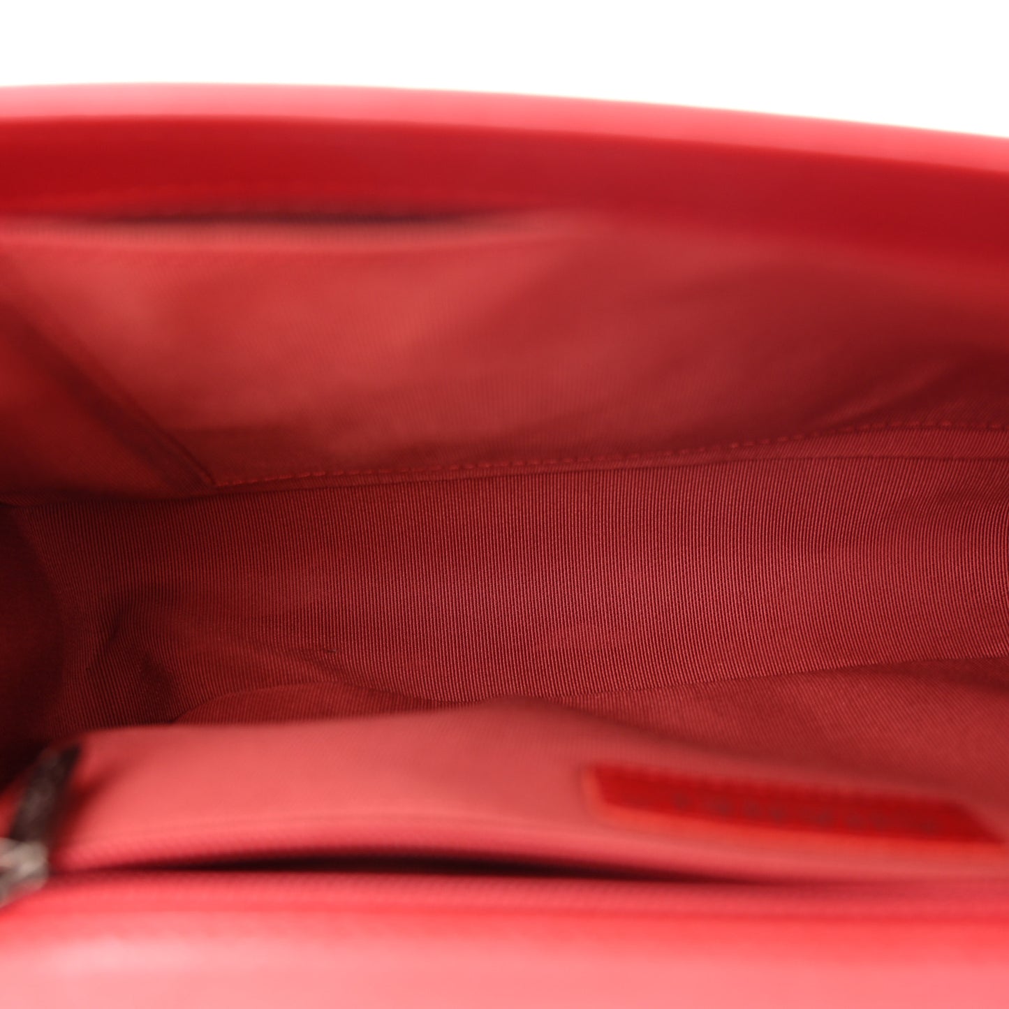 Lambskin Quilted New Medium Boy Flap Red