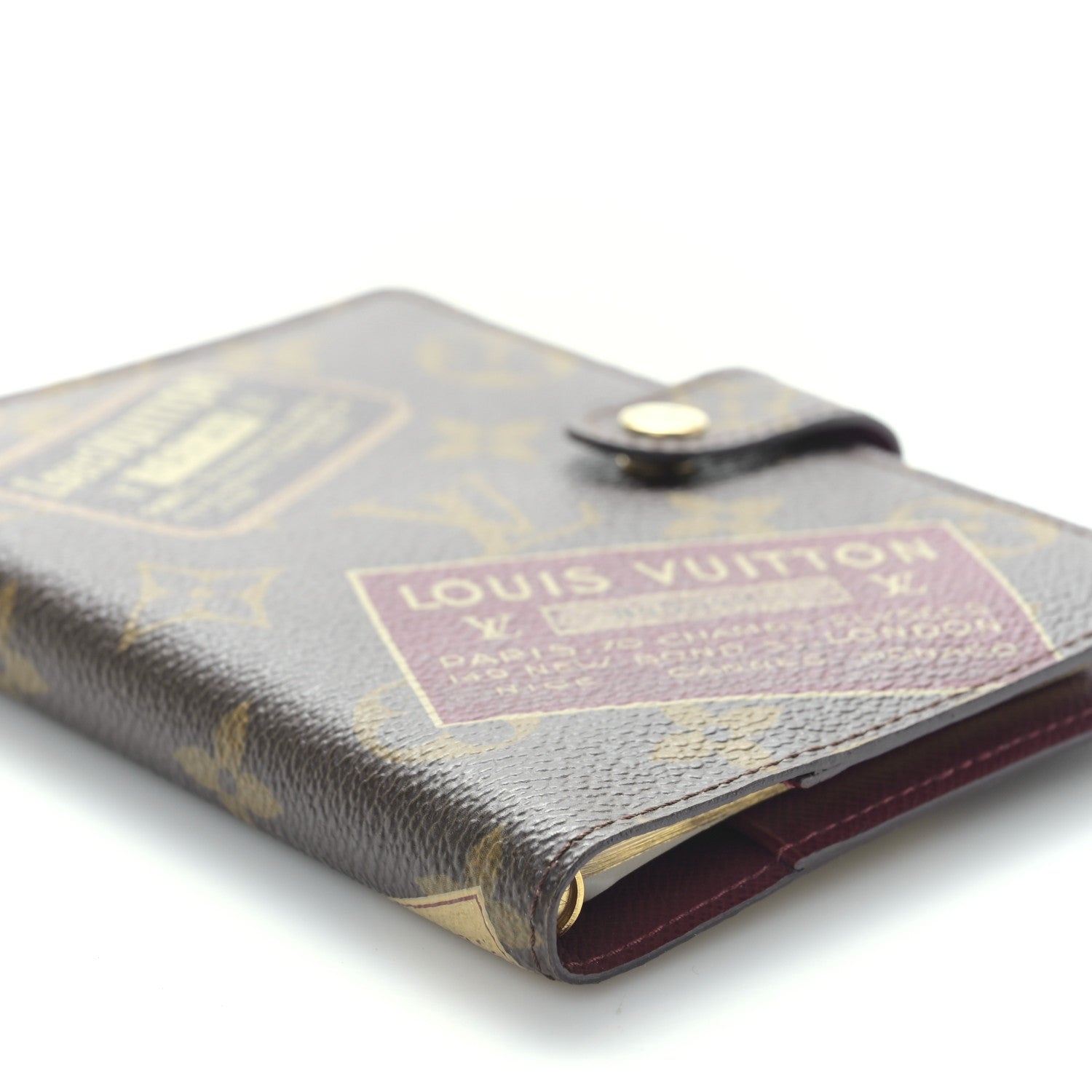 Louis Vuitton Monogram Labels Small Ring Agenda Cover 7 of 8