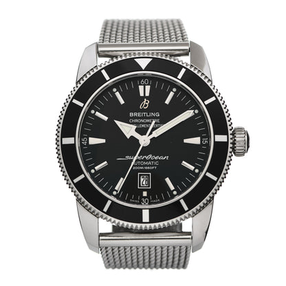 Breitling Stainless Steel 46mm Super Ocean Heritage II Automatic Watch Black A17320 1 of 6
