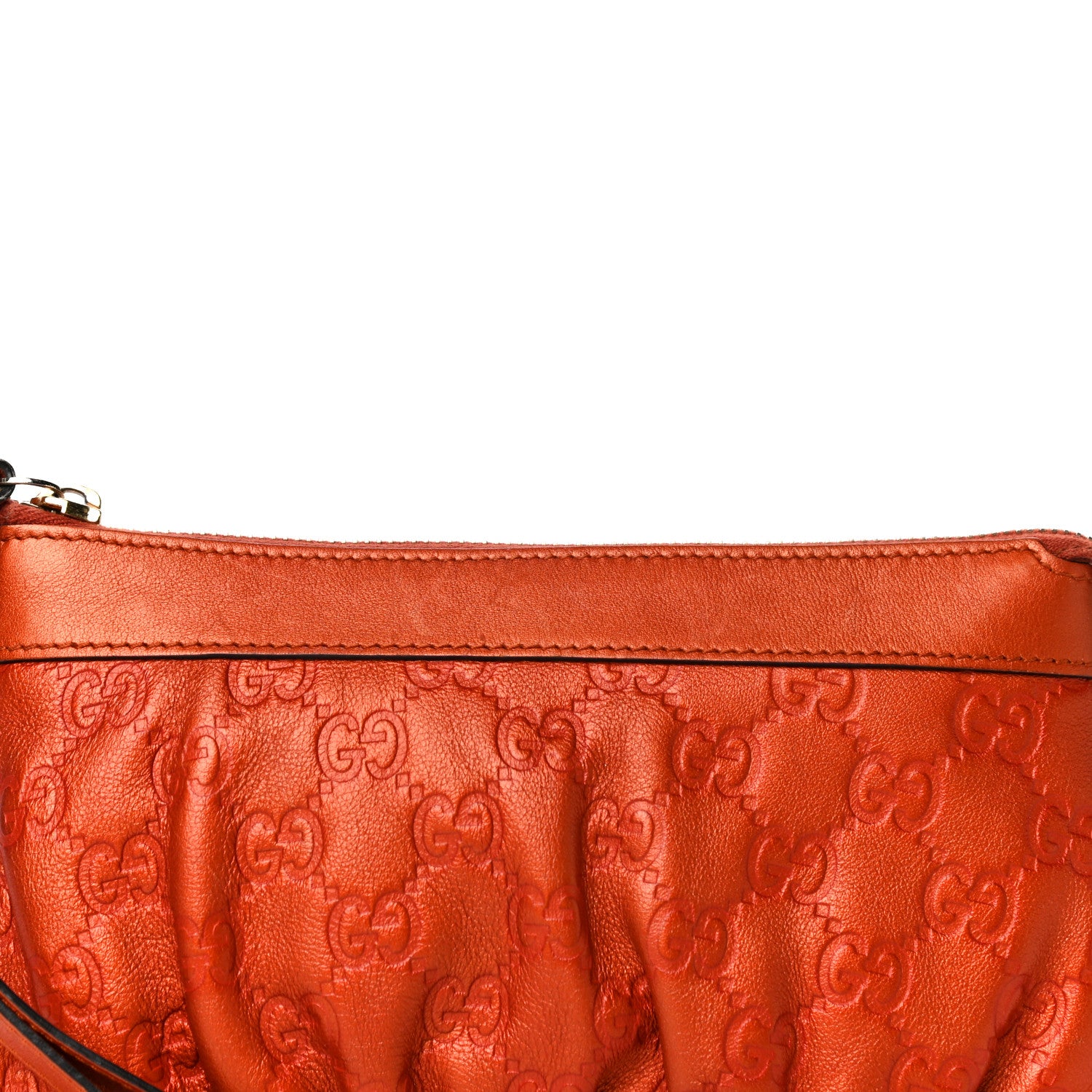 Gucci Guccissima Heart Wristlet Orange 8 of 16