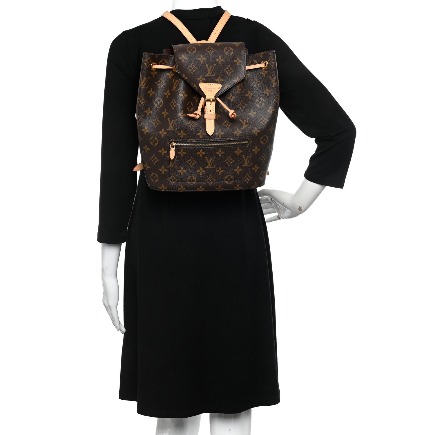 Louis Vuitton Monogram Montsouris NM Backpack 2 of 10