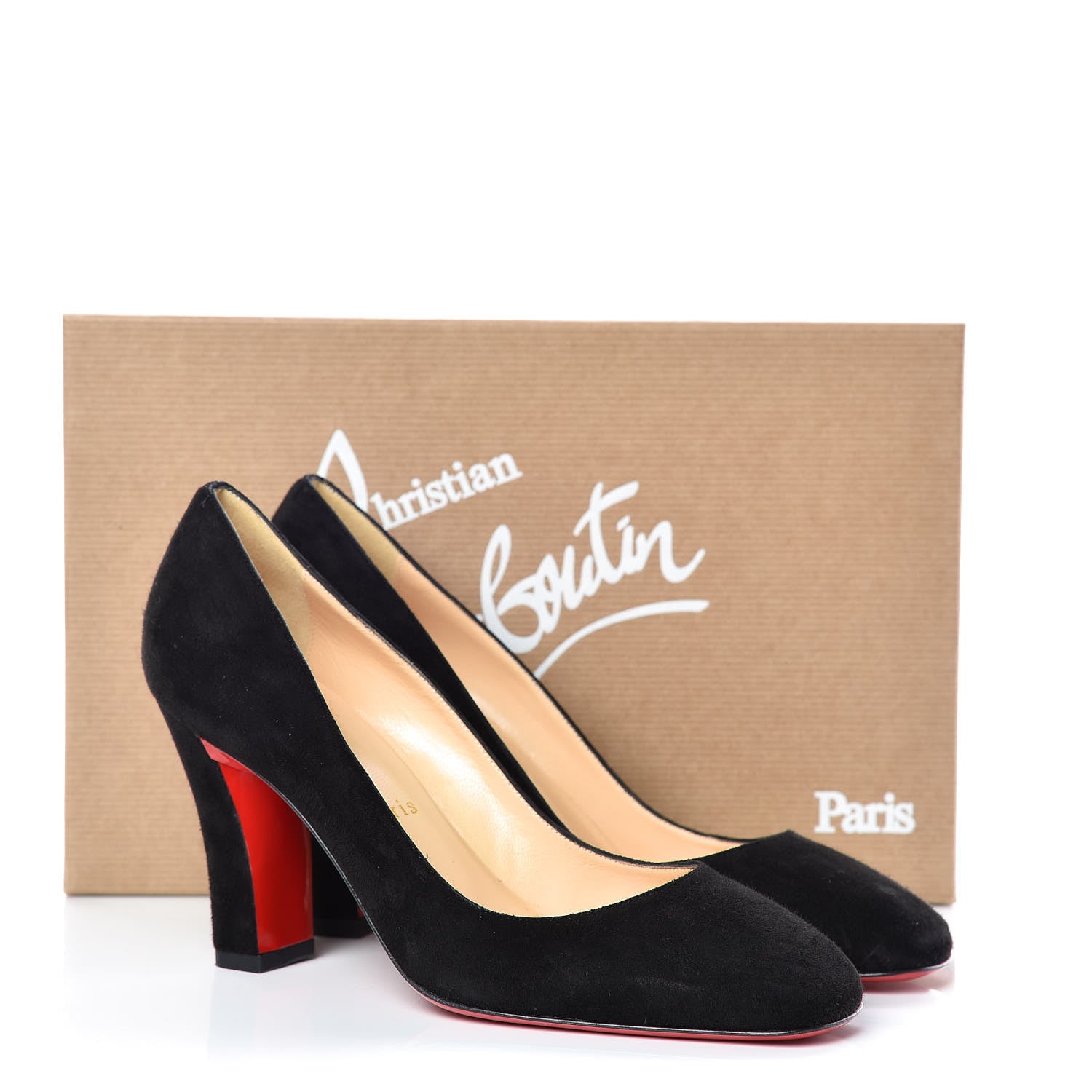 Christian Louboutin Veau Velours Viva 85 Pumps 36.5 Black 10 of 10