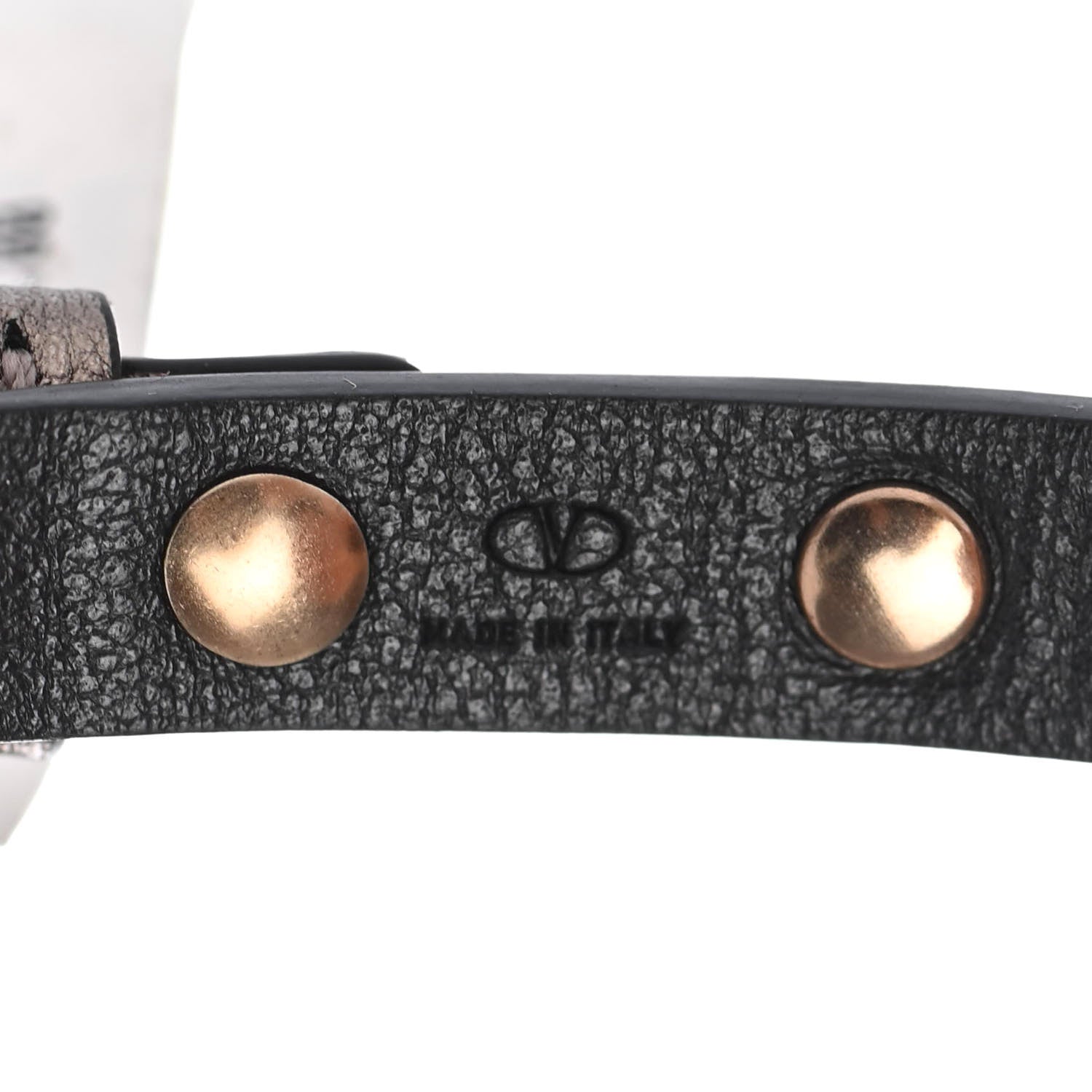 Valentino Garavani Metallic Vitello Rockstud Bracelet Sasso 3 of 4