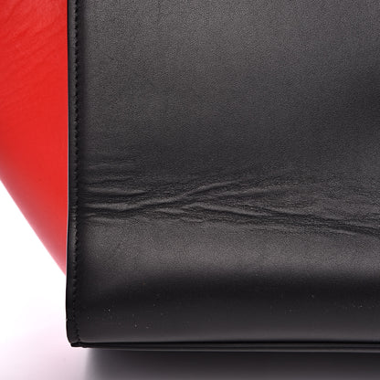 Celine Satin Calfskin Small Tri-Color Trapeze Alizarin 10 of 15