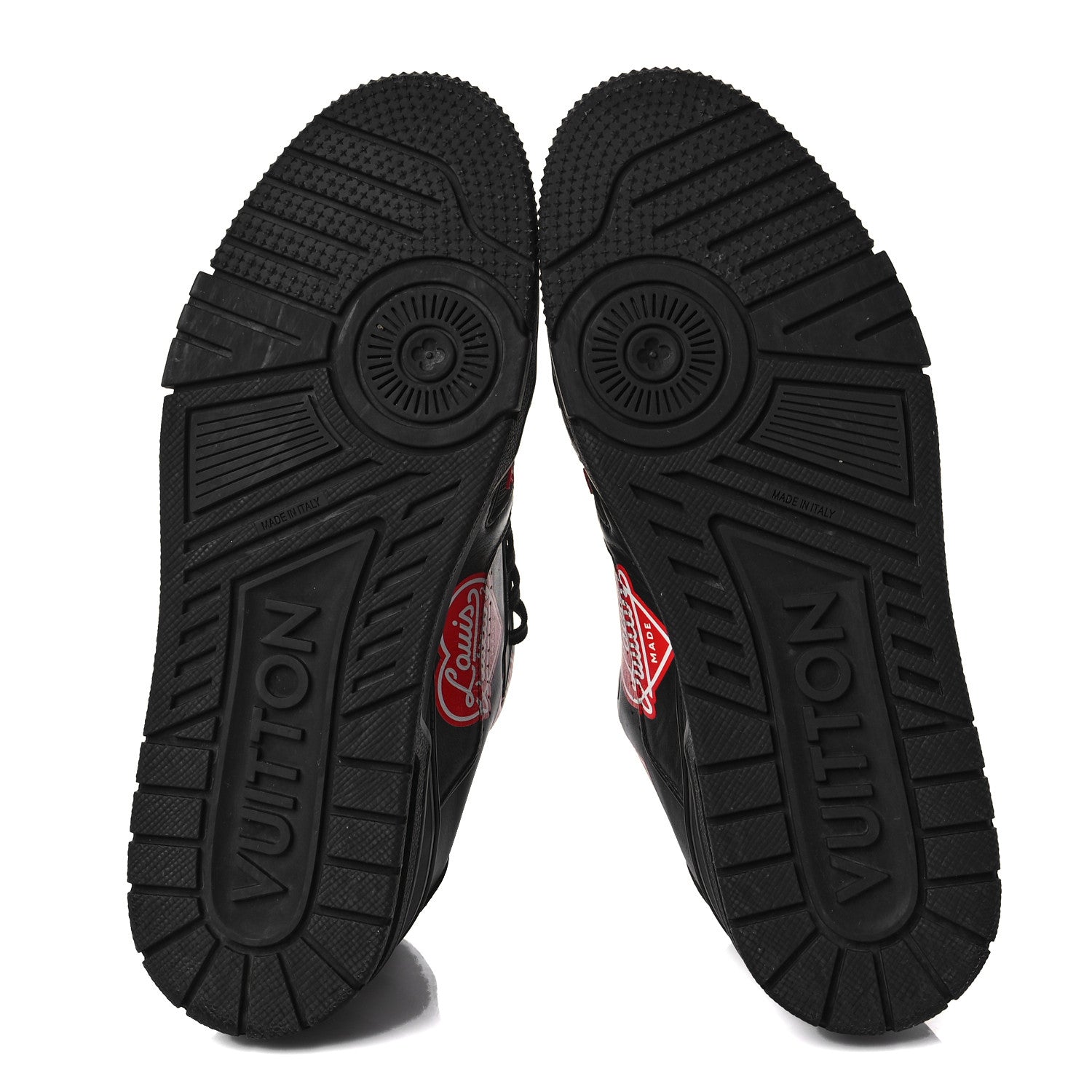 Louis Vuitton ブラック プラットフォームシューズ Louis Vuitton x NIGO Calfskin Printed LV Trainer Sneaker 7 Black