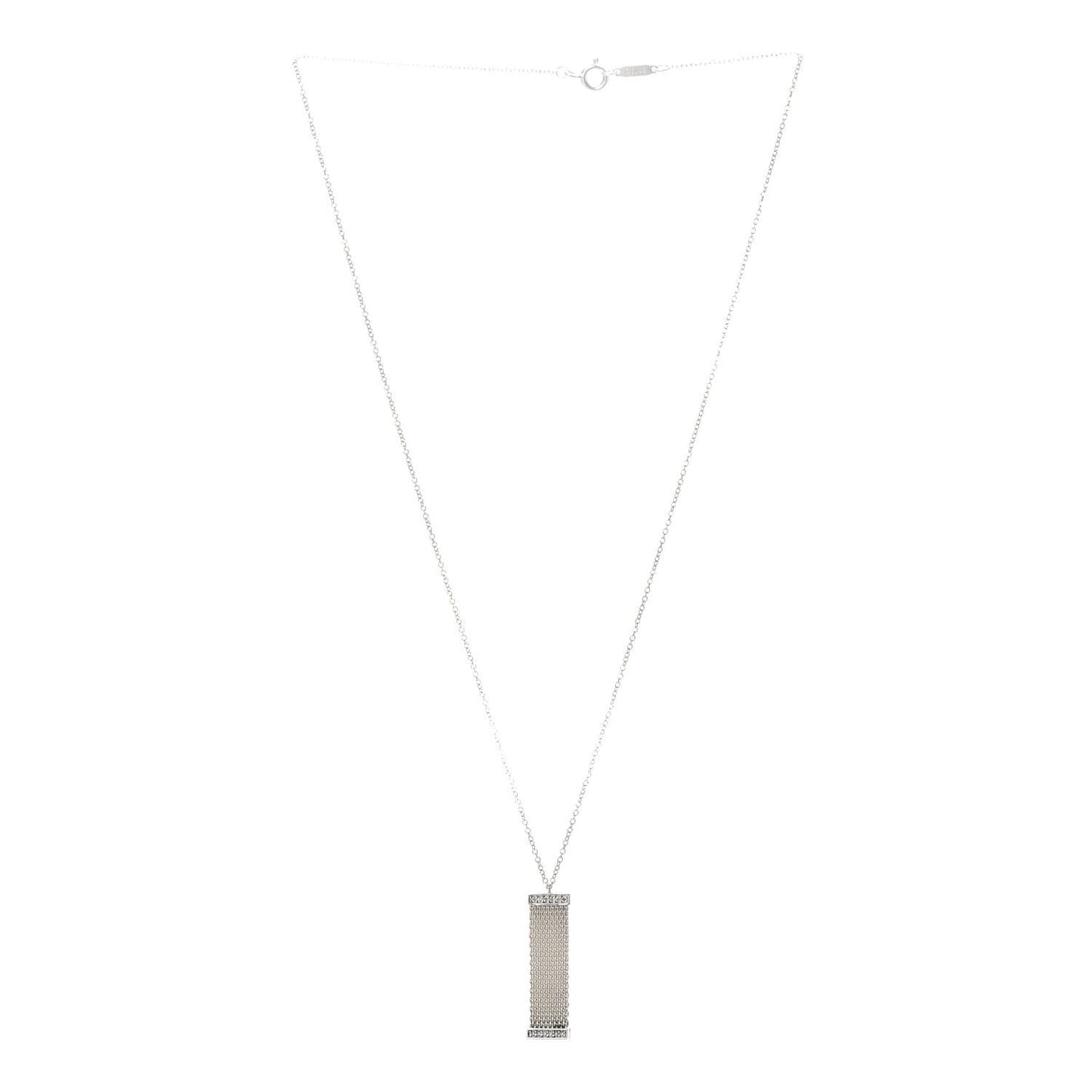 Sterling Silver Diamond Somerset Pendant Necklace