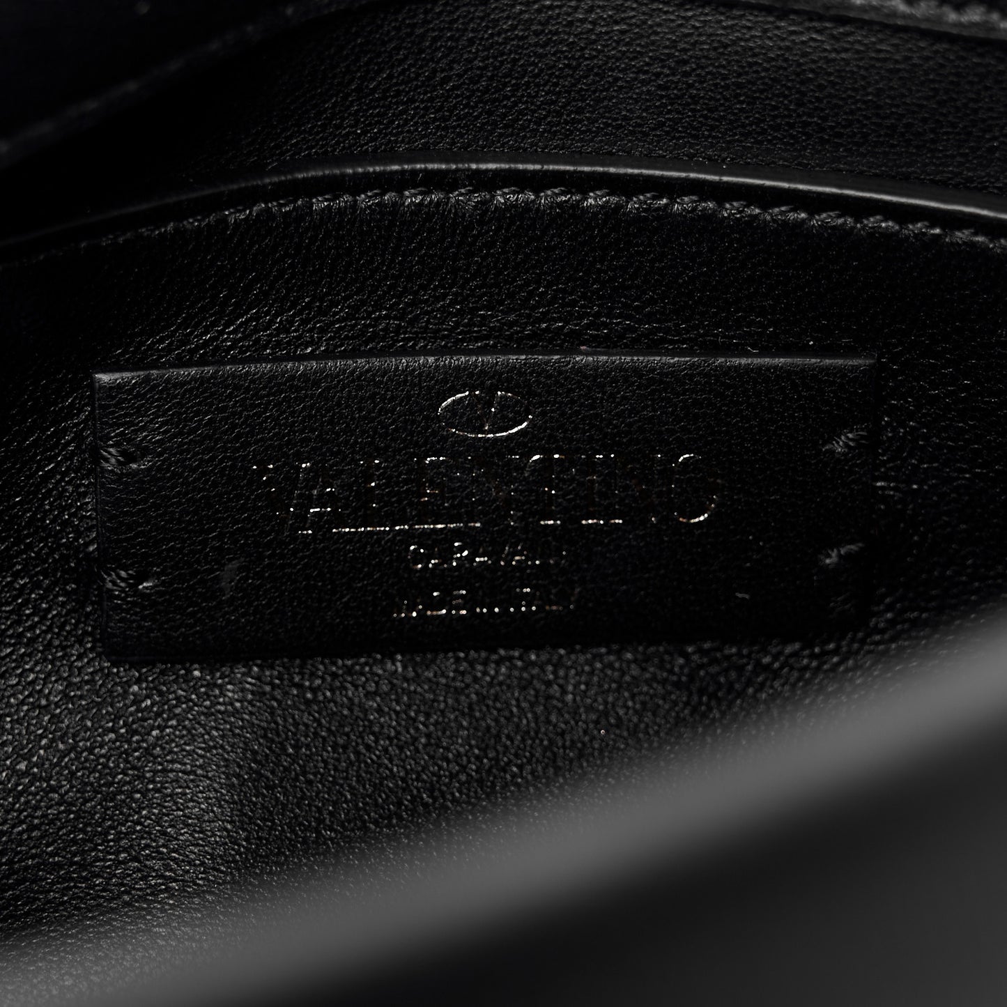 Nappa Monochrome Small Roman Stud Shoulder Bag Black
