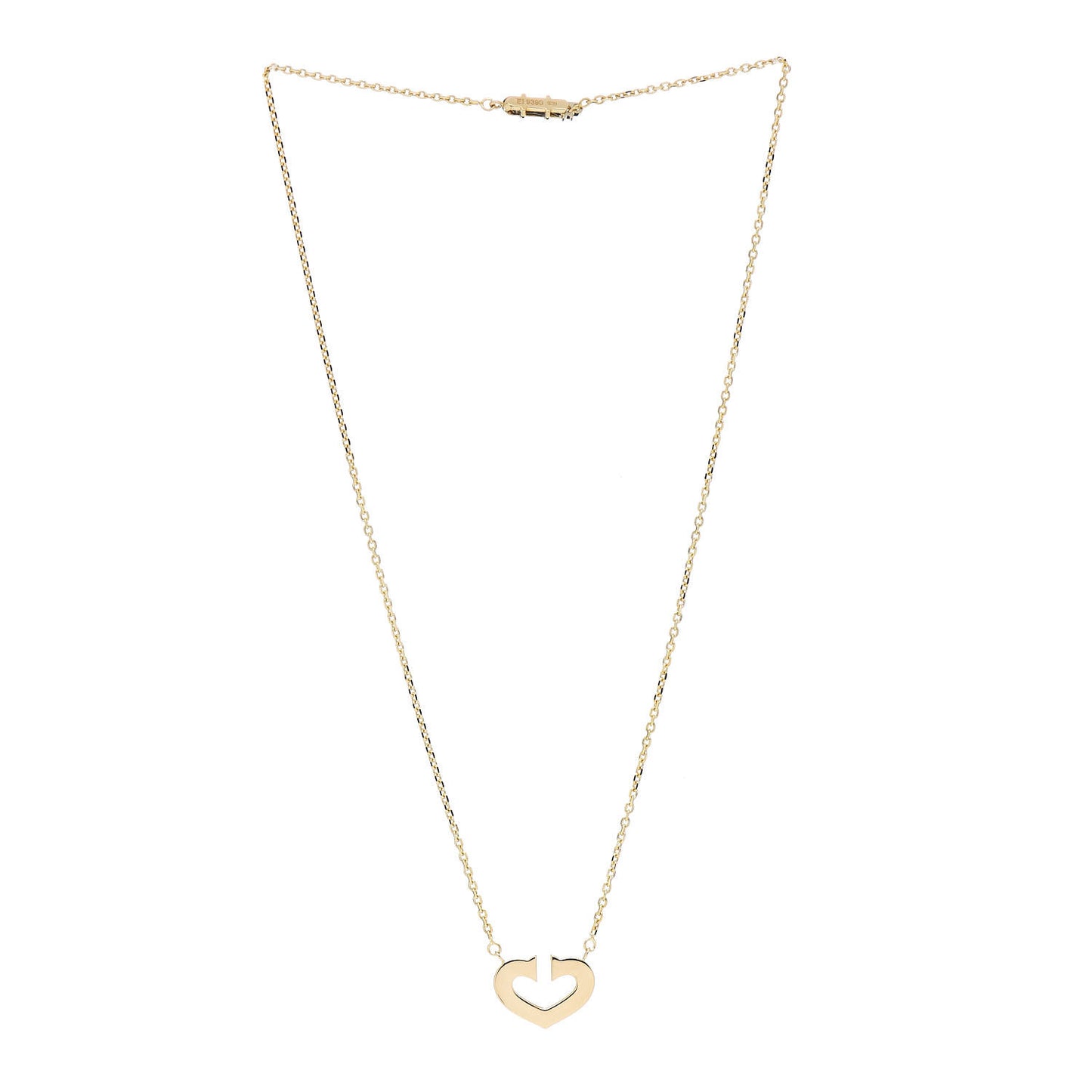 18K Yellow Gold Medium Hearts and Symbols Necklace