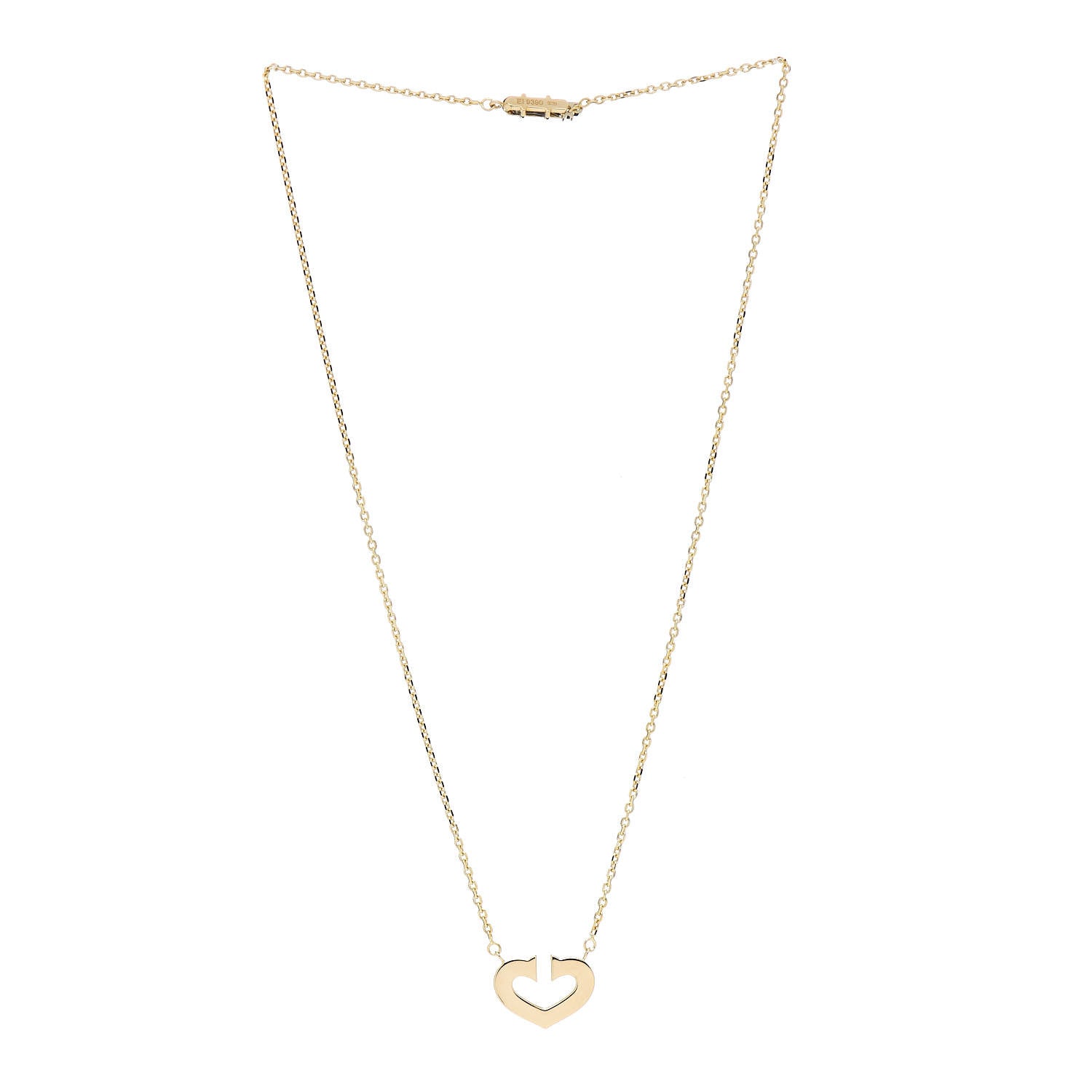 Cartier 18K Yellow Gold Medium Hearts and Symbols Necklace 3 of 4