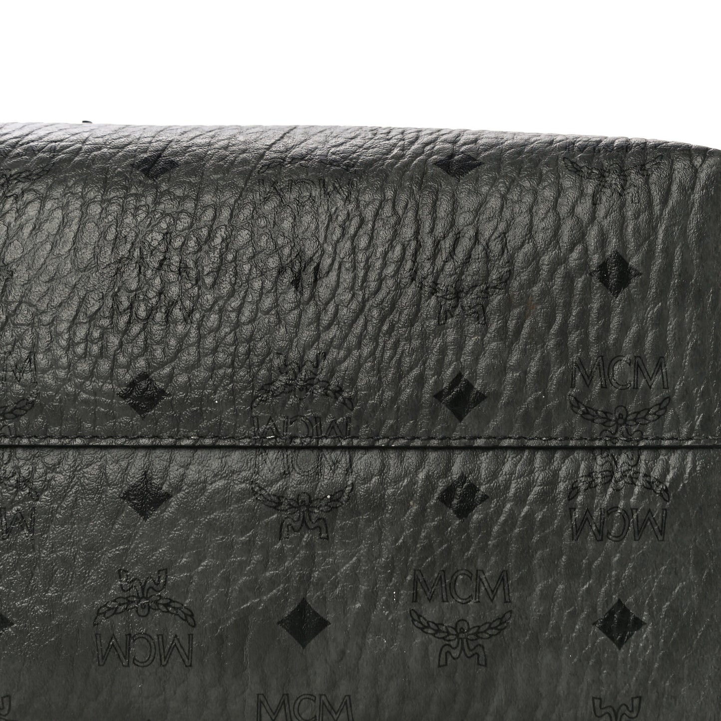 Calfskin Visetos Anya Shopper Tote Black