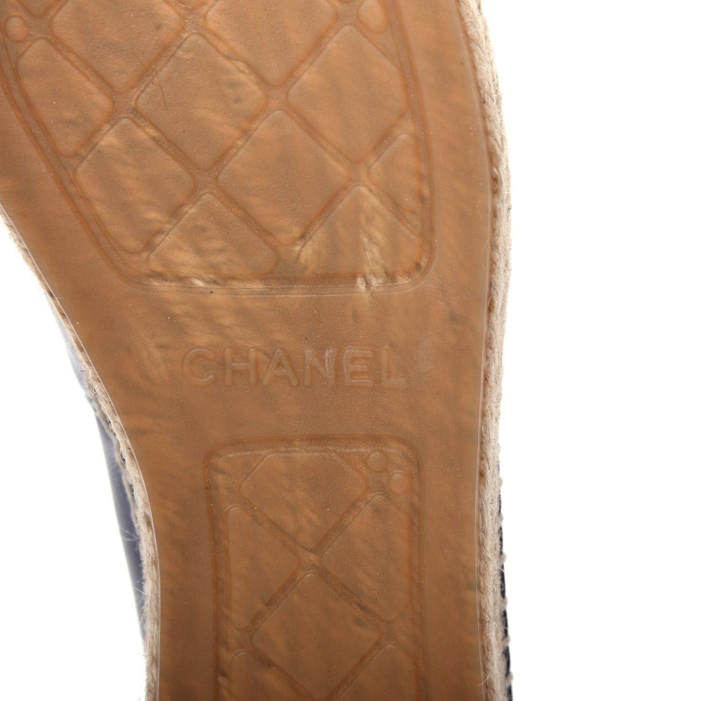 Lambskin CC Espadrilles 39 Navy Black