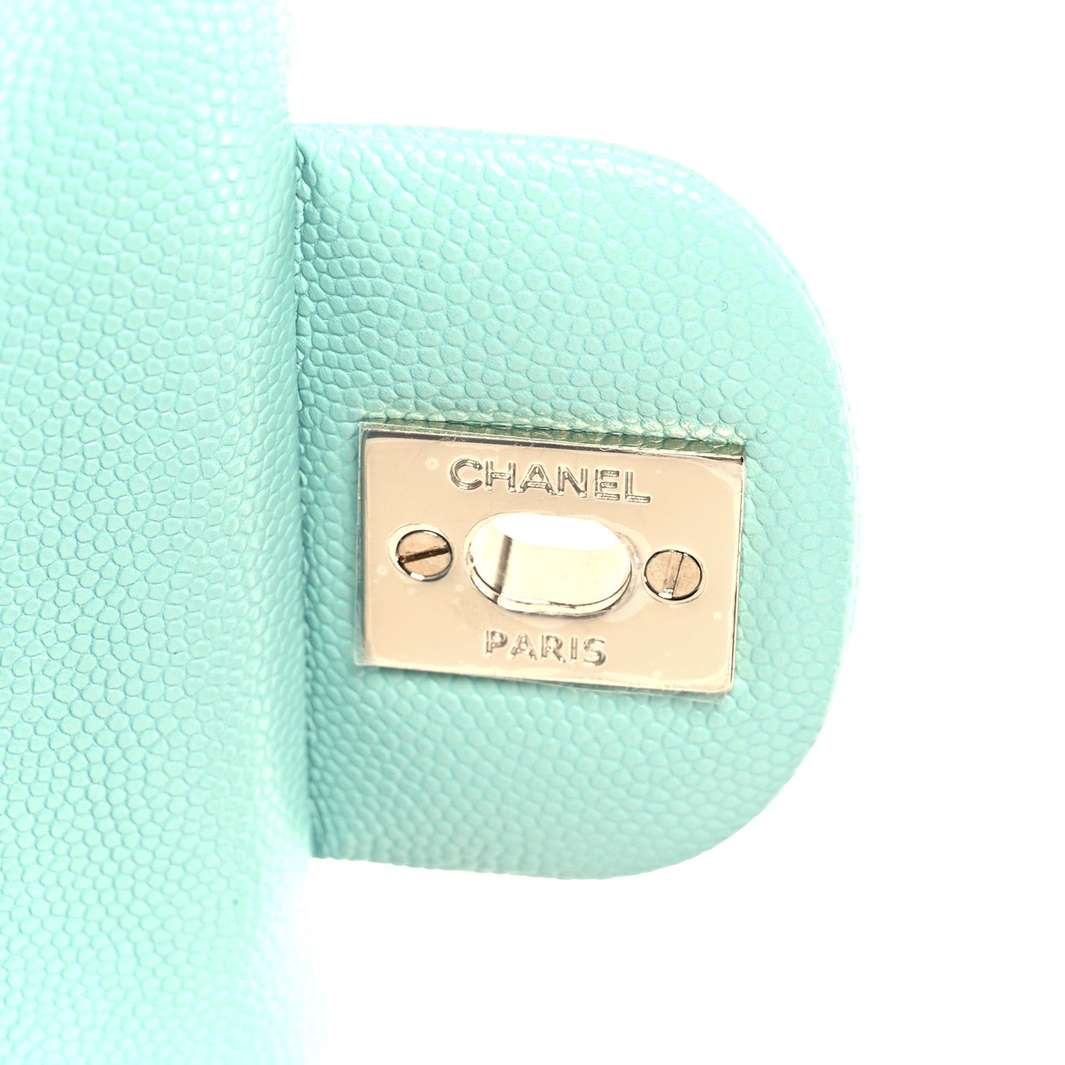 Chanel Caviar Quilted Medium Double Flap Light Blue 7 of 11