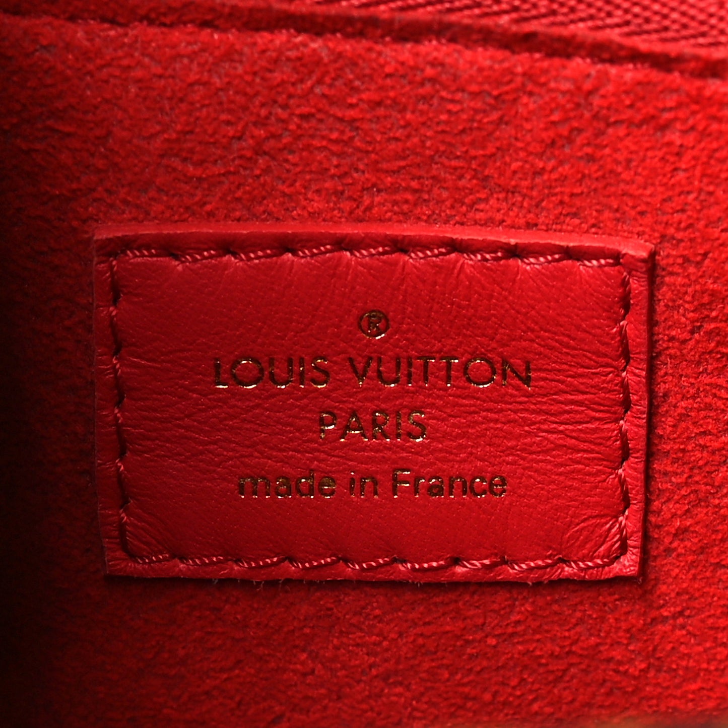 Calfskin Monogram Double V Rubis