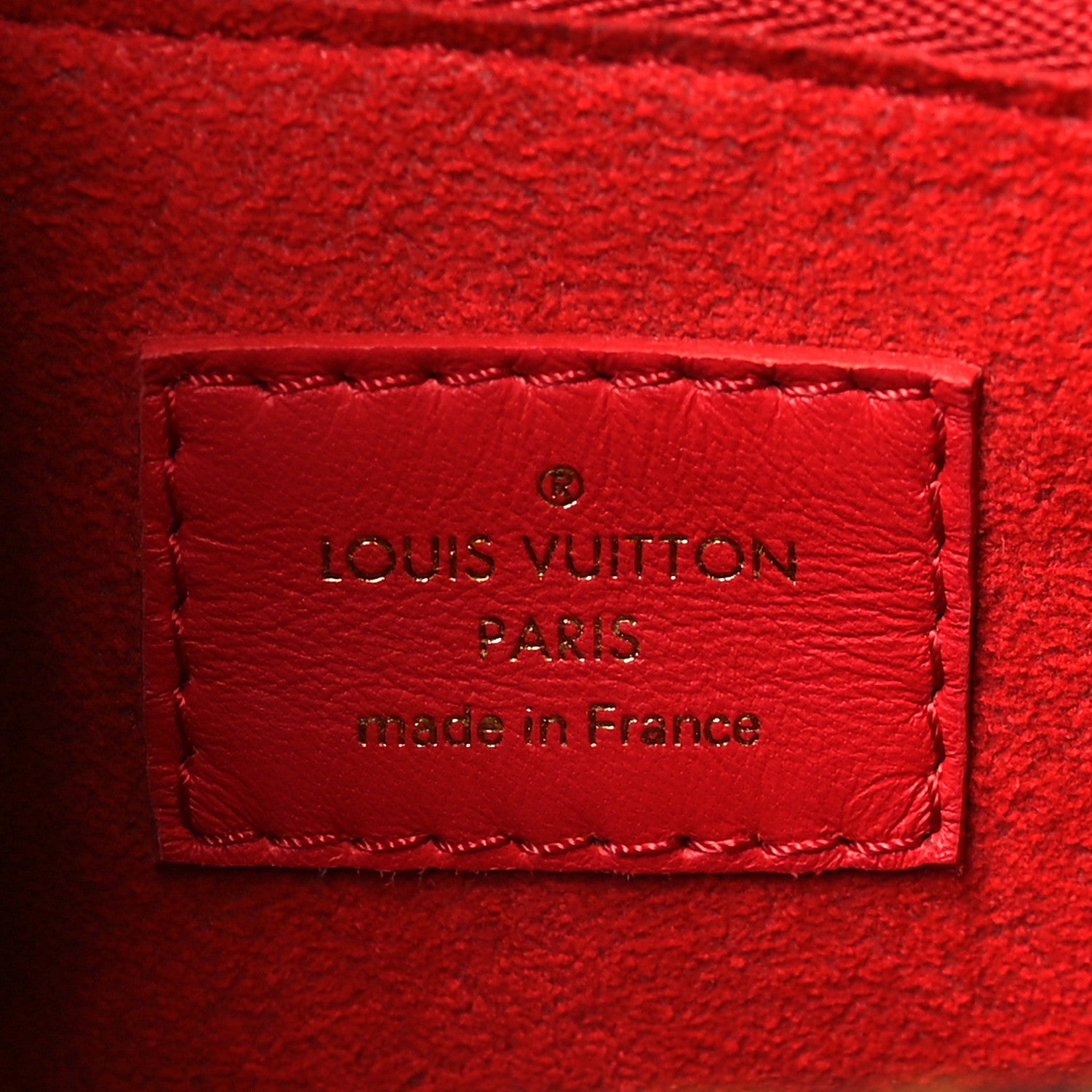 Louis Vuitton Calfskin Monogram Double V Rubis 6 of 10