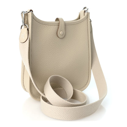 Hermes Taurillon Clemence Evelyne TPM Craie 3 of 11