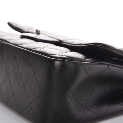 Chanel Lambskin Quilted Jumbo Double Flap Black 9 of 12