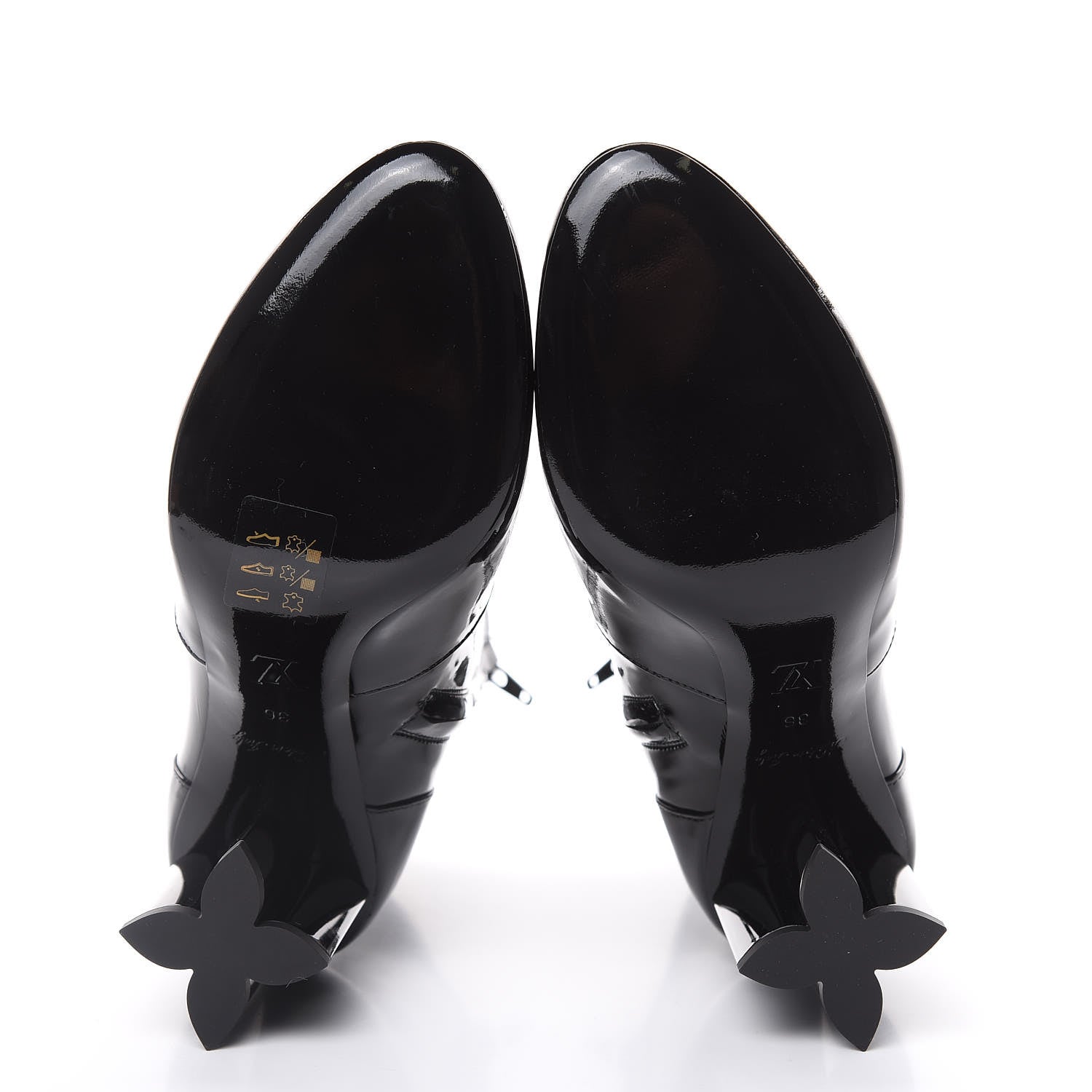 Louis Vuitton Patent Silhouette Ankle Boots 36 Black 5 of 9