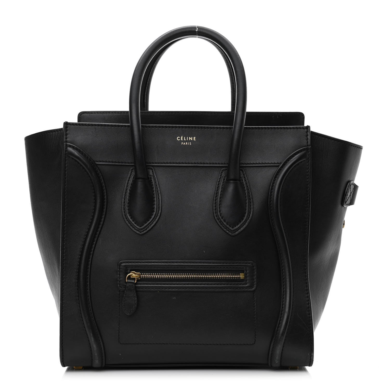 Celine Smooth Calfskin Mini Luggage Black 1 of 15