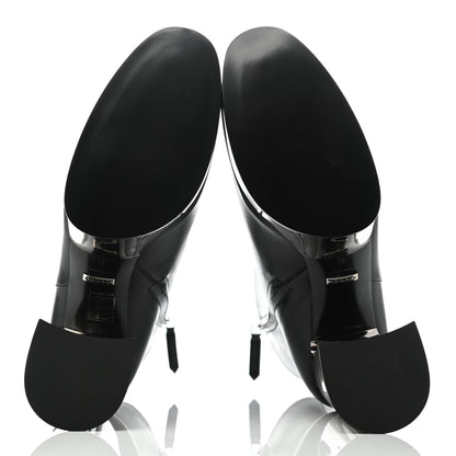 Gucci Malaga Kid Chrome Ankle Boots 41 Black 5 of 8