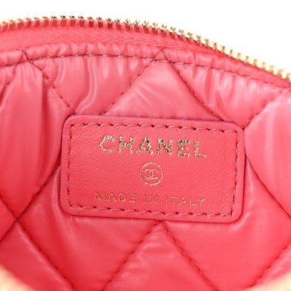 Chanel Lambskin Quilted Small Casino Cosmetic Case Pink 5 of 8