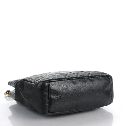 Chanel Caviar Quilted Petit Shopping Tote PST Black 4 of 8
