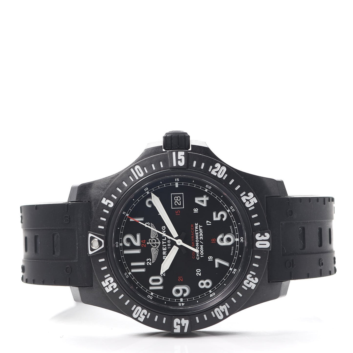 Breitlight Rubber 45mm Colt Skyracer Quartz Watch Black X74320