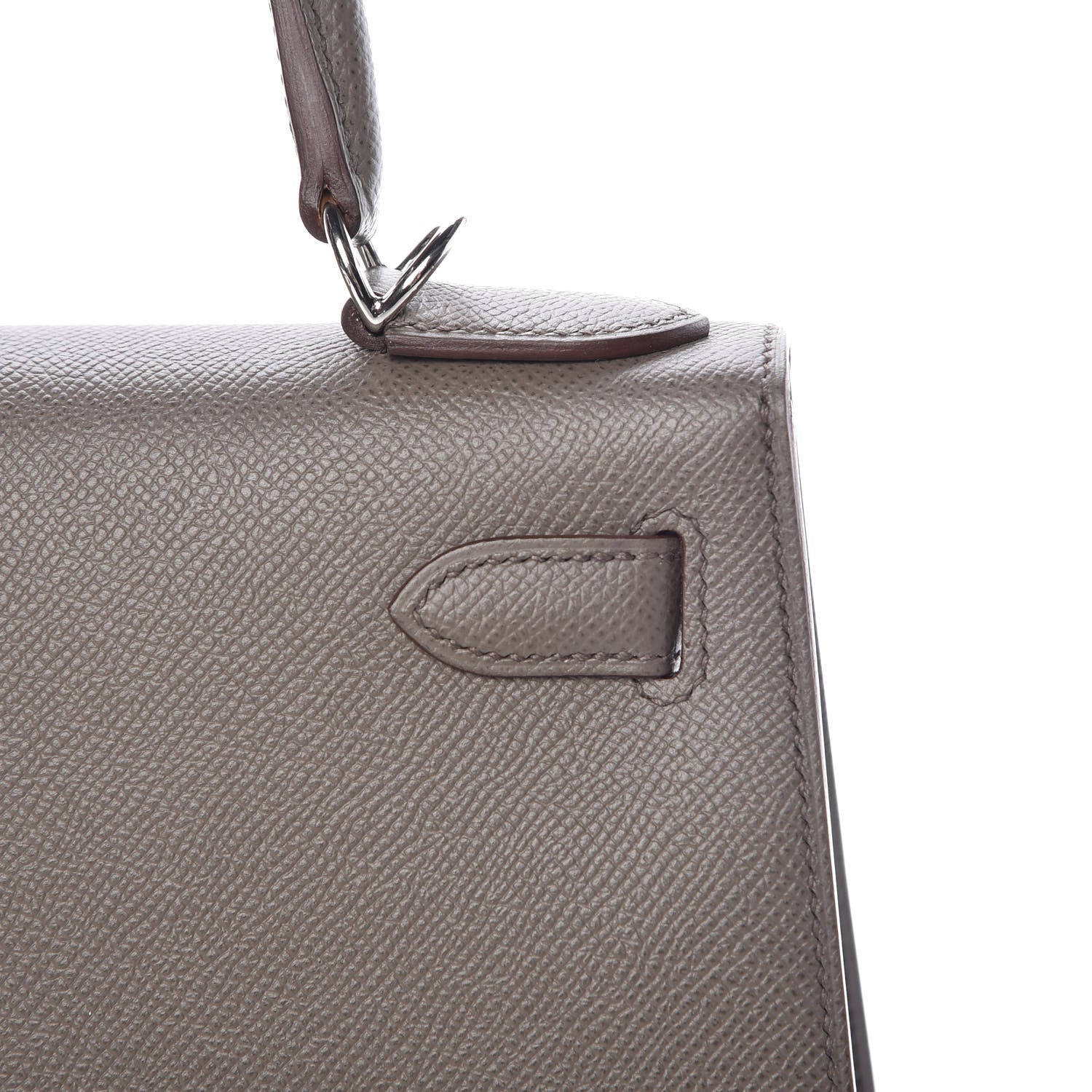Hermes Epsom Kelly Sellier 28 Etain 17 of 37