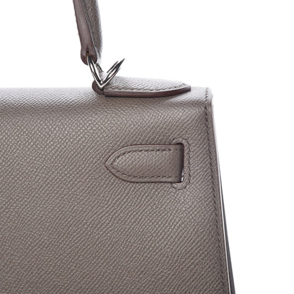 Hermes Epsom Kelly Sellier 28 Etain 17 of 37
