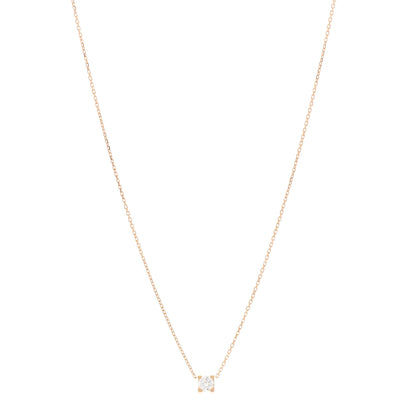 Cartier 18K Pink Gold Diamond .30ct C De Cartier Pendant Necklace 1 of 6