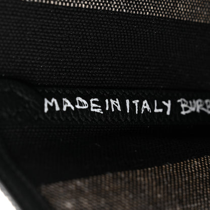 Burberry Coated Canvas Mega Check Medium Doodle Tote Black White 7 of 10