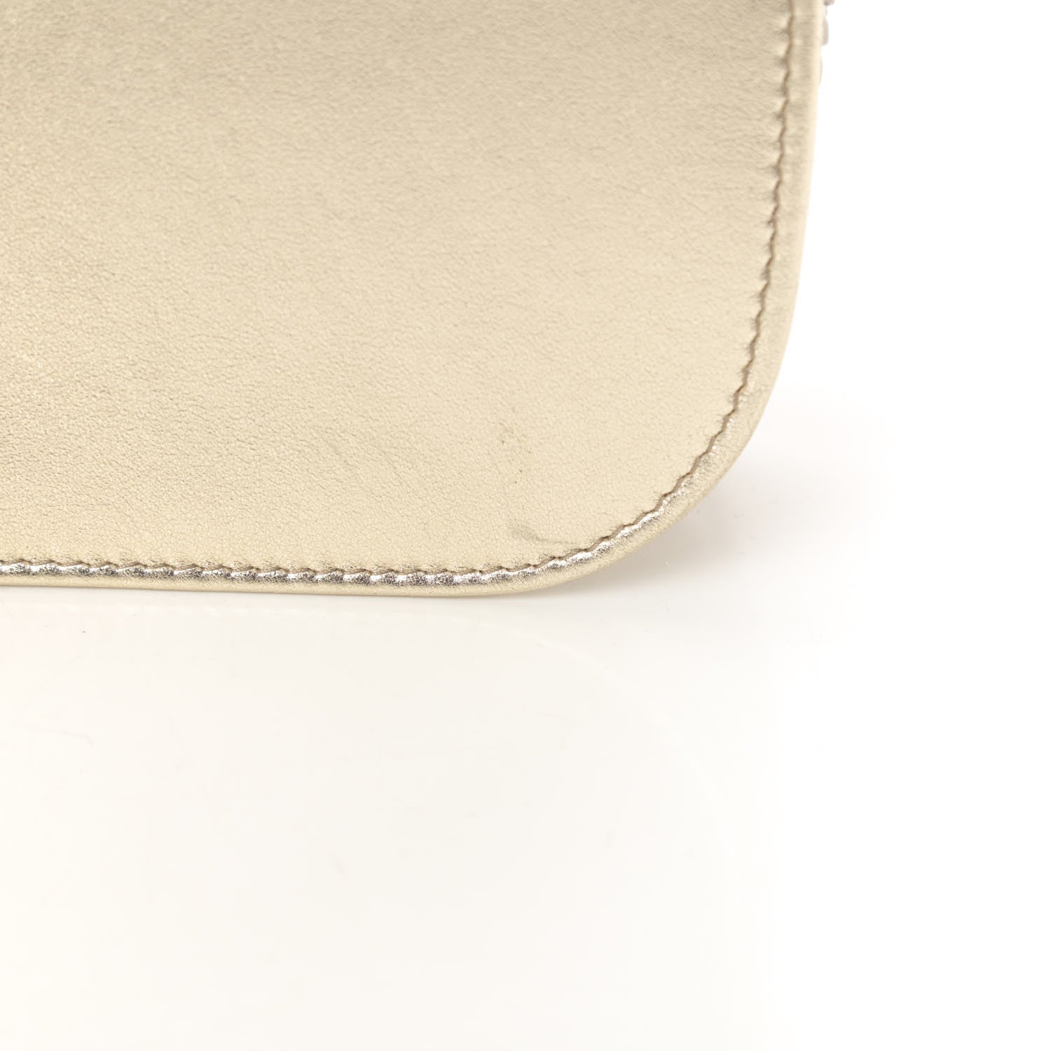 Prada Metallic Nappa Impunture Small Diagramme Crossbody Bag Gold 12 of 12