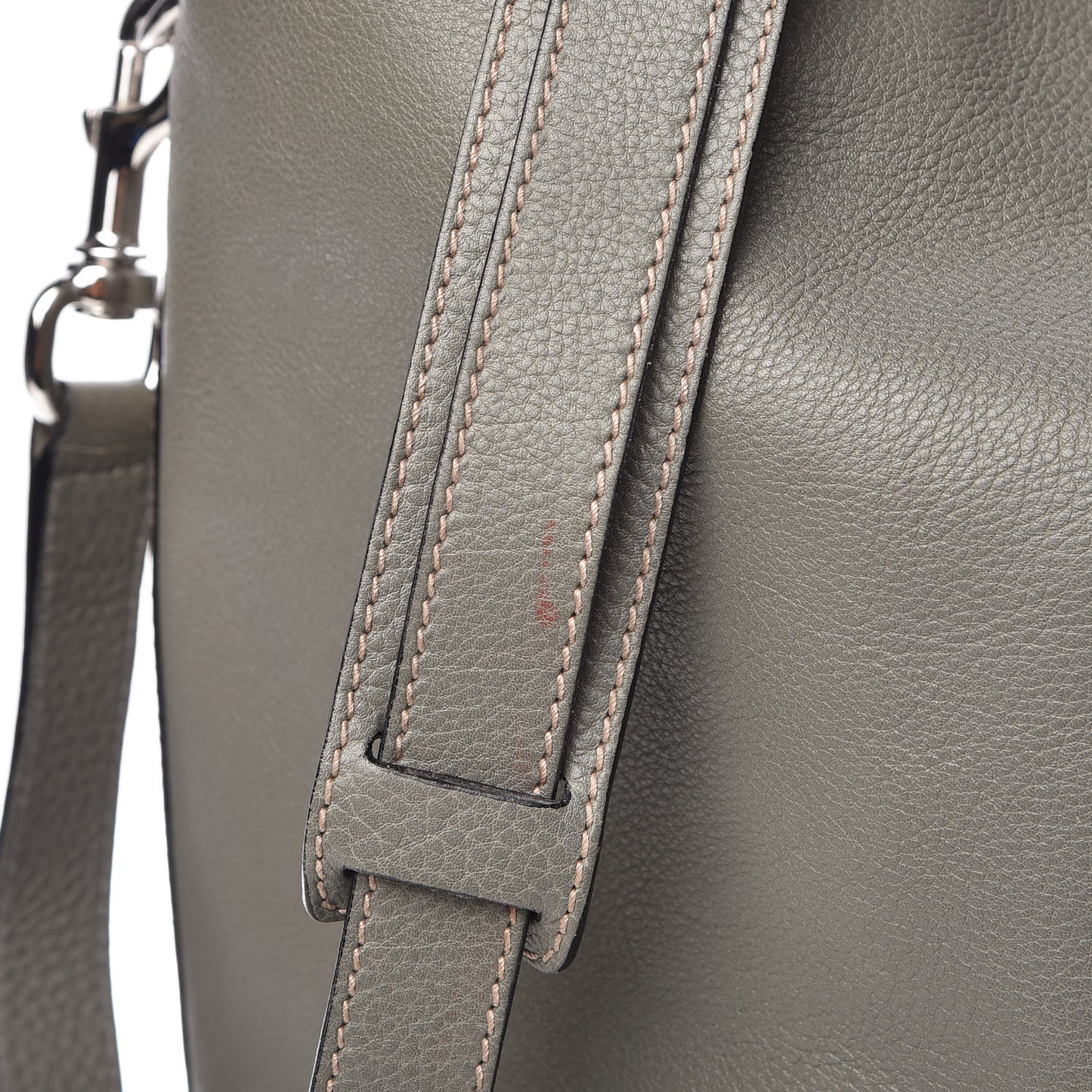 Pebbled Calfskin Large Hobo Green