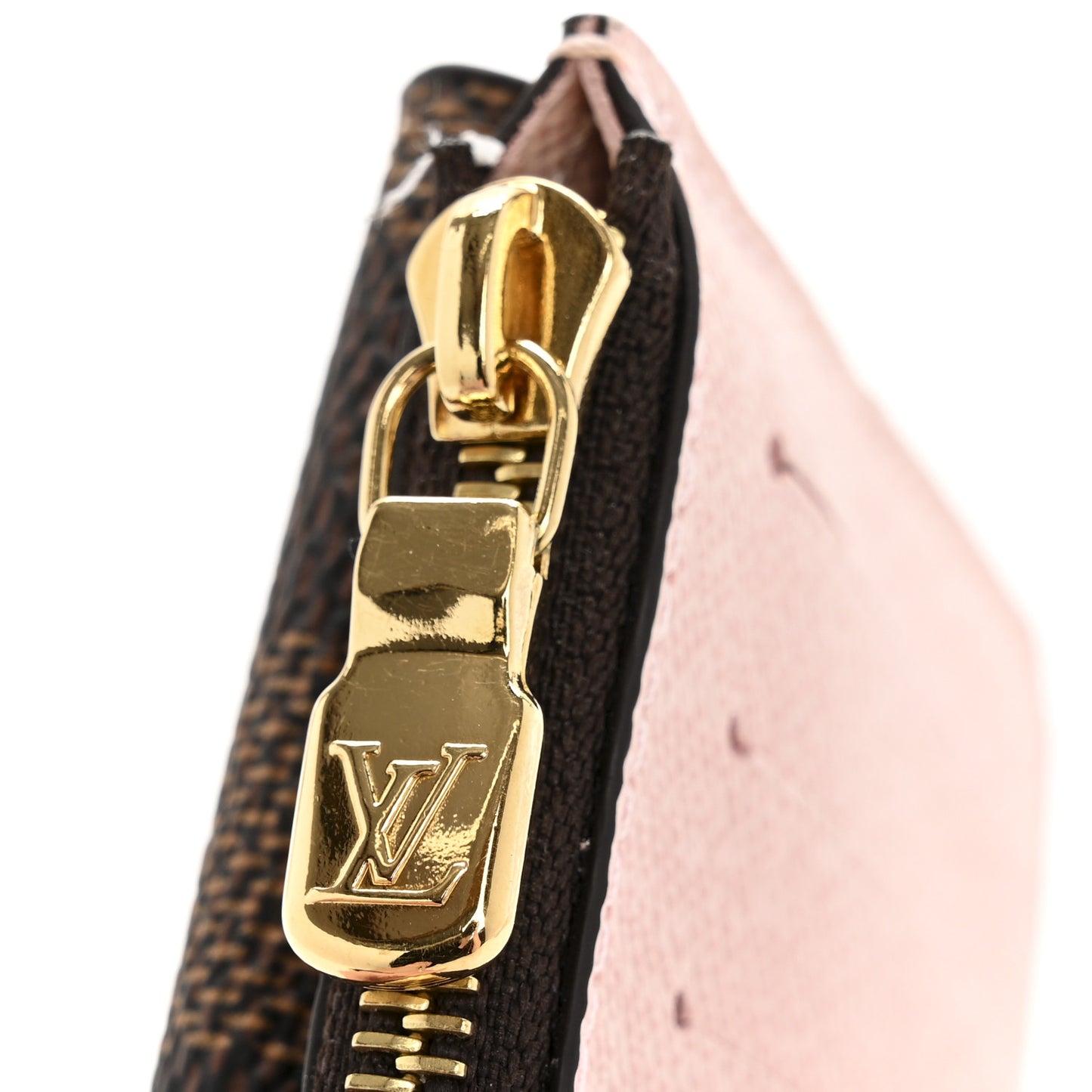 Damier Ebene Recto Verso Card Holder Rose Ballerine